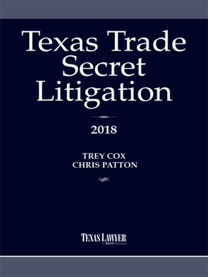 cover image of Texas Trade Secret Litigation